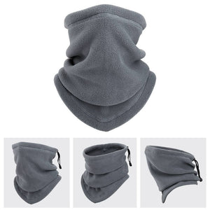 Winter Fleece Neck Warmer Scarf – Windproof Tube Mask Balaclava