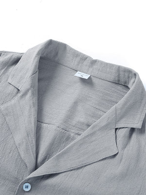 Men’s Short Sleeve Button-Down Shirt – Casual Summer Beach Top