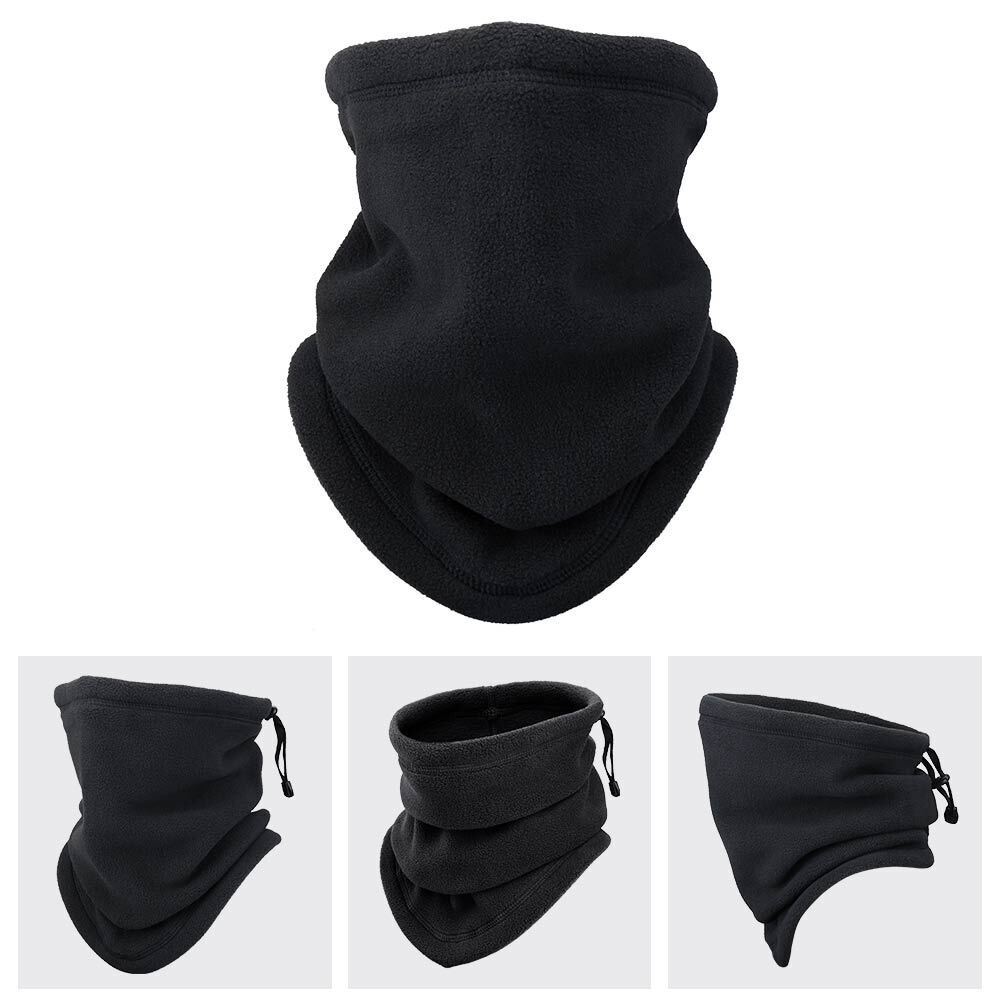Winter Fleece Neck Warmer Scarf – Windproof Tube Mask Balaclava