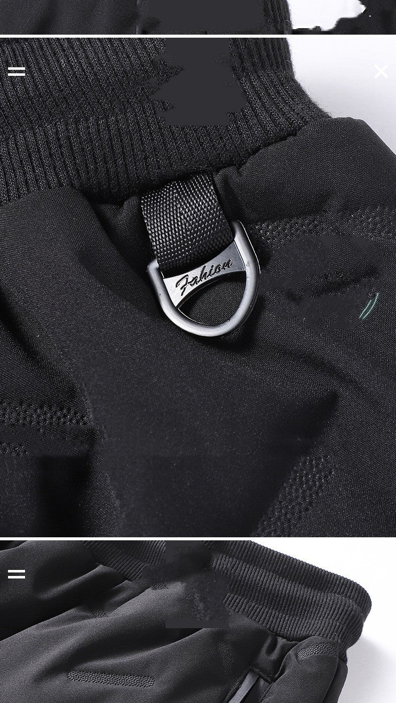 Men’s Padded Cotton Trousers with Cashmere – Warm Winter Pants