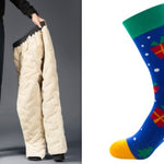 Men’s Padded Cotton Trousers with Cashmere – Warm Winter Pants