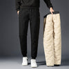 Men’s Padded Cotton Trousers with Cashmere – Warm Winter Pants