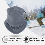 Winter Fleece Neck Warmer Scarf – Windproof Tube Mask Balaclava