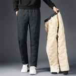 Men’s Padded Cotton Trousers with Cashmere – Warm Winter Pants