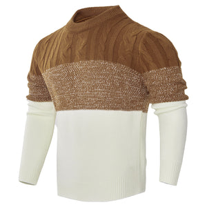 Cashmere-style soft pullover sweater for men