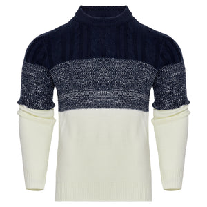 Casual men’s pullover sweater with crew neck design