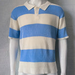 Men’s Summer Lapel Sweater – Short Sleeve Slim Fit Spliced Shirt