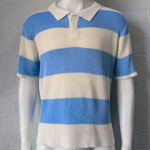 Men’s Summer Lapel Sweater – Short Sleeve Slim Fit Spliced Shirt