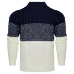 Quarter zip style pullover sweater for men